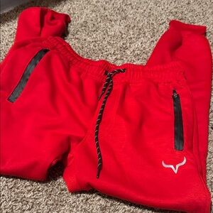 Bold red unisex sweatpants / joggers from Screenshot Sports (S) - EUC!